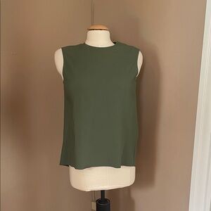 Acne Olive Green Sleeveless Tank Top
